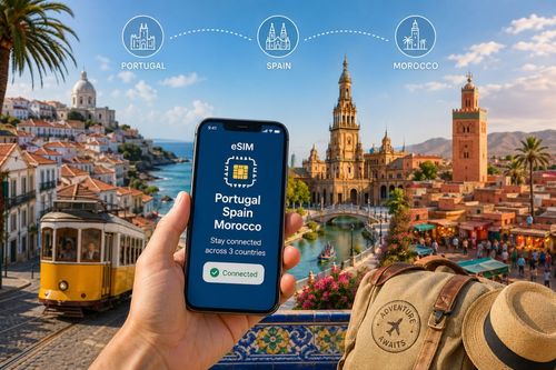Portugal + Spain + Morocco eSIM: How to Stay Connected Across Three Countries